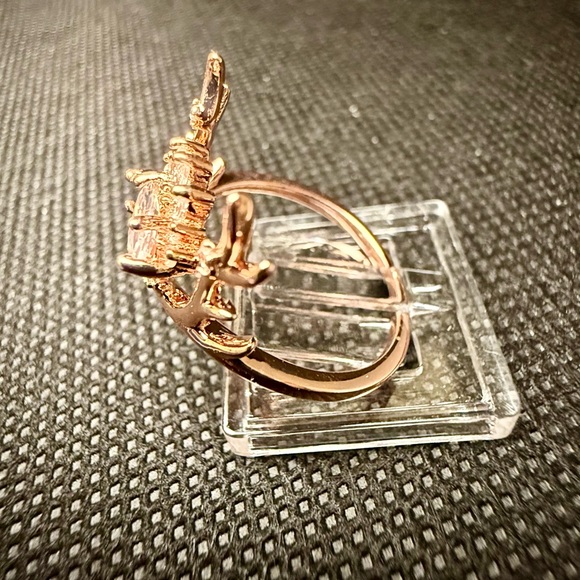 New Rose Gold Antler Crown Ring: Fantasy-Inspired Statement Jewelry, Size 8 - Picture 3 of 5
